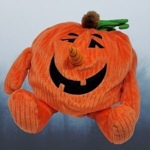 Gund Plush 12" Orange Jack-O-Lantern Pumpkin 41199 Legs Halloween T20